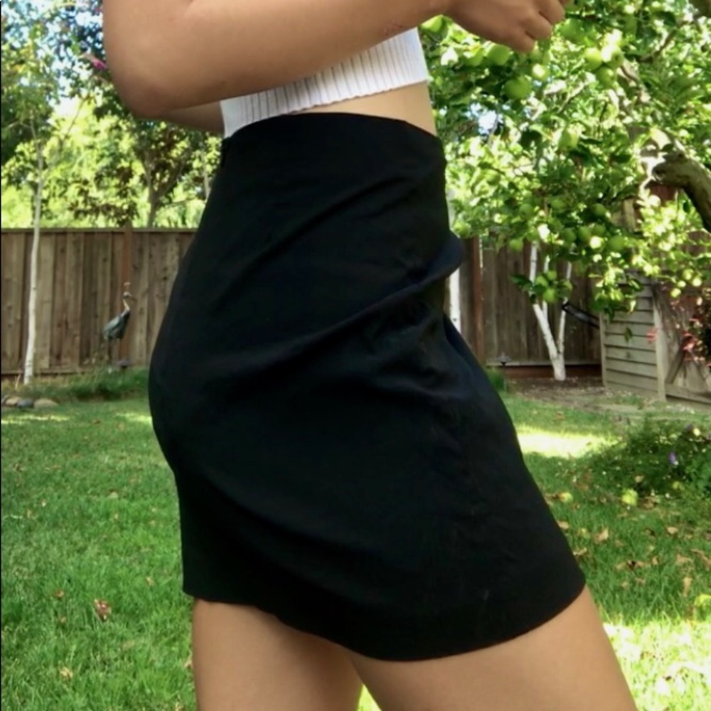 vintage black mini skirt